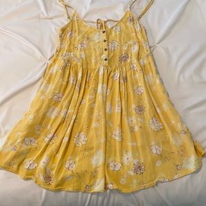 Yellow flowy Billabong dress